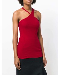 Красный топ без рукавов от Haider Ackermann