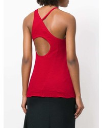 Красный топ без рукавов от Haider Ackermann