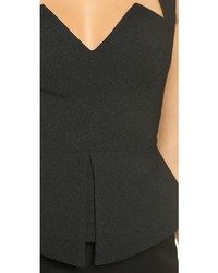 Красный топ с баской от Black Halo