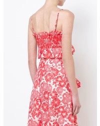 Красный укороченный топ от Lisa Marie Fernandez