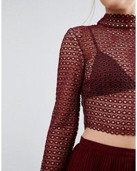 Красный укороченный топ от Keepsake