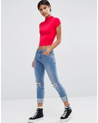 Красный укороченный топ от Asos