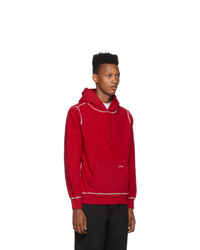 Мужской красный флисовый худи от Noah NYC