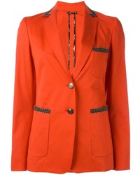 Женский красный хлопковый пиджак от Etro