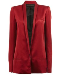 Женский красный хлопковый пиджак от Haider Ackermann