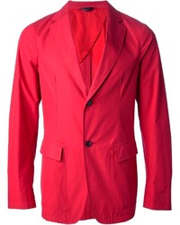 Мужской красный хлопковый пиджак от Jil Sander