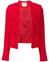 Женский красный хлопковый пиджак от L'Agence