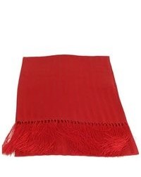 Красный хлопковый шарф