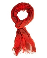 Мужской красный хлопковый шарф от Esprit