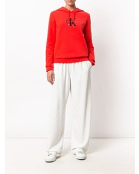 Женский красный худи с принтом от Ck Jeans