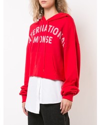 Женский красный худи с принтом от Monse