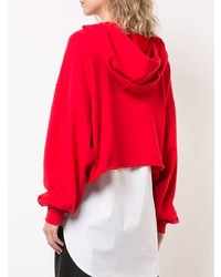 Женский красный худи с принтом от Monse