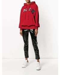 Женский красный худи с принтом от Amen