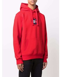Мужской красный худи с принтом от Tommy Jeans