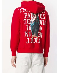 Мужской красный худи с принтом от Wacko Maria