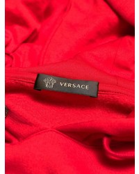 Мужской красный худи с принтом от Versace