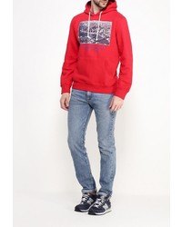 Мужской красный худи от E-Bound