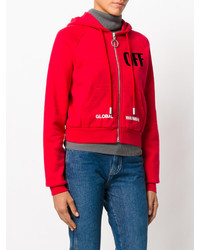 Женский красный худи от Off-White