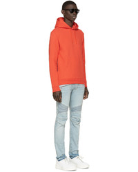 Мужской красный худи от Balmain
