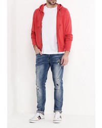 Мужской красный худи от Pepe Jeans