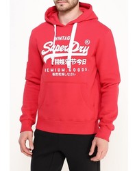 Мужской красный худи от Superdry