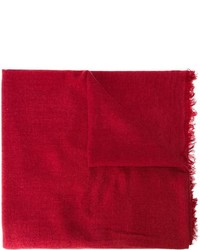 Женский красный шарф от Ann Demeulemeester