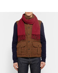 Мужской красный шарф от J.Crew