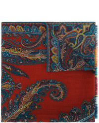 Женский красный шарф от Etro