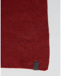 Мужской красный шарф от Selected