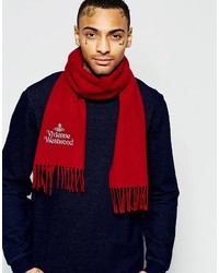 Мужской красный шарф от Vivienne Westwood