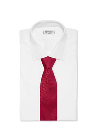 Мужской красный шелковый галстук от Charvet