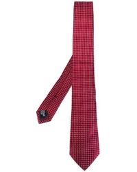 Мужской красный шелковый галстук от Armani Collezioni