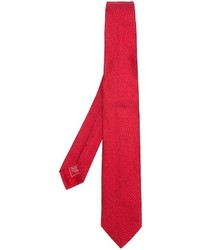 Мужской красный шелковый галстук от Brioni