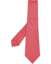 Мужской красный шелковый галстук от Kiton