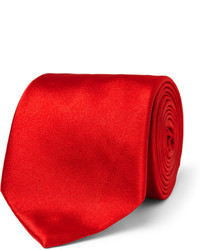 Мужской красный шелковый галстук от Richard James