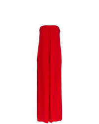 Красный шелковый комбинезон от Valentino