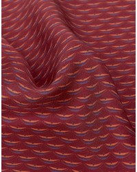 Красный шелковый нагрудный платок с принтом от Original Penguin