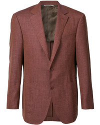Мужской красный шелковый пиджак от Canali