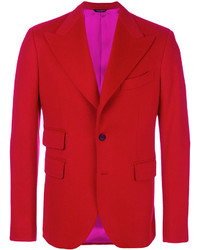 Мужской красный шелковый пиджак от Dolce & Gabbana