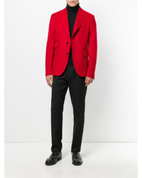 Мужской красный шелковый пиджак от Dolce & Gabbana