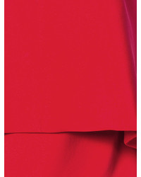 Красный шелковый топ без рукавов от Givenchy