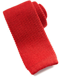 Красный шерстяной галстук