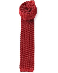 Мужской красный шерстяной галстук от Ermenegildo Zegna