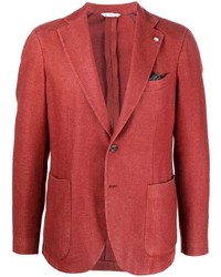 Мужской красный шерстяной пиджак от Manuel Ritz