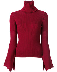 Женский красный шерстяной свитер от Dondup