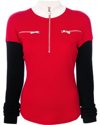 Женский красный шерстяной свитер от Versus