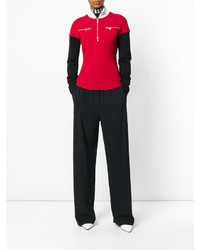 Женский красный шерстяной свитер от Versus