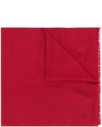 Мужской красный шерстяной шарф от Paul Smith