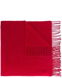 Мужской красный шерстяной шарф от Wood Wood