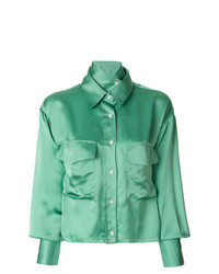 Мятная блуза на пуговицах от Aalto
